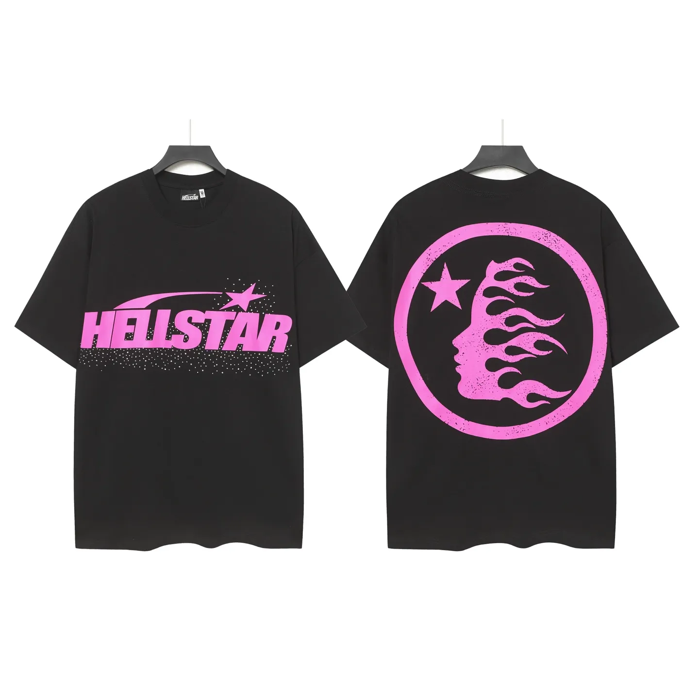 731#Black- I P58 In Stock Hellstar 、 T （fabric):32 240 Sizes（size）：S-M- L- X L （colour）：Black